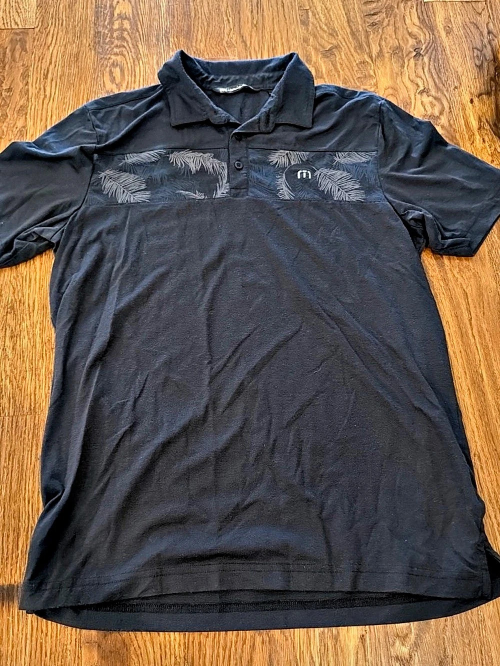 TravisMathew Polo Men's Black Polo Medium